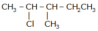 2-chloro, 3-methyl pentane